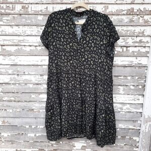 🌟 Jackson Rowe tiered animal print dress size large